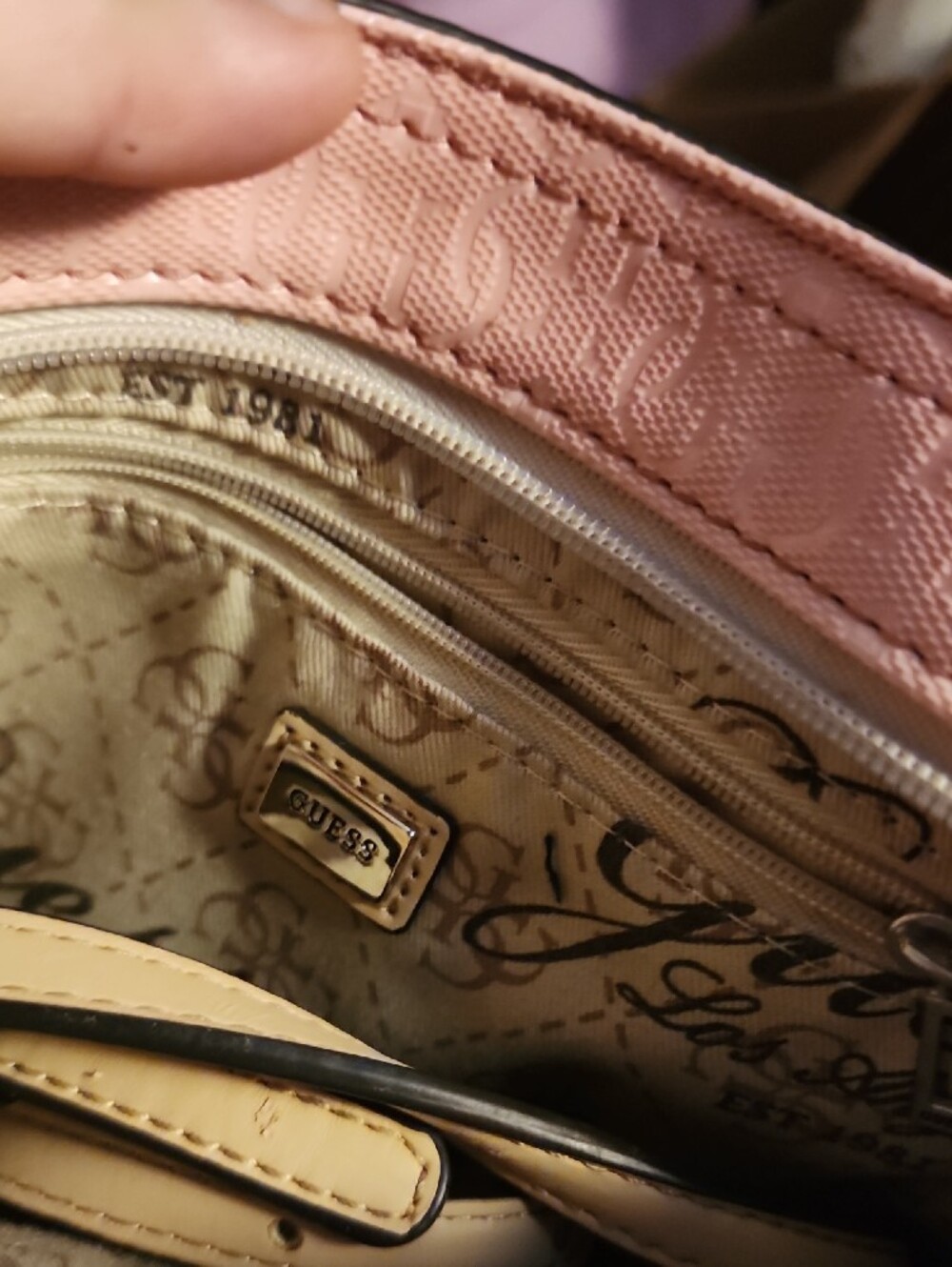 Guess Pink Ombre Satchel with Gold Hardware! - Picture 2 of 7